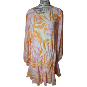 Shoe Fly Womens Large Midi Dress